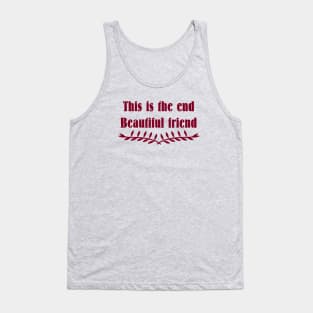 The End, burgundy Tank Top